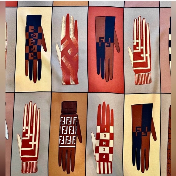 Fendi Accessories - Fendi silk scarf in mint condition used less than 3 times then dry cleaned
